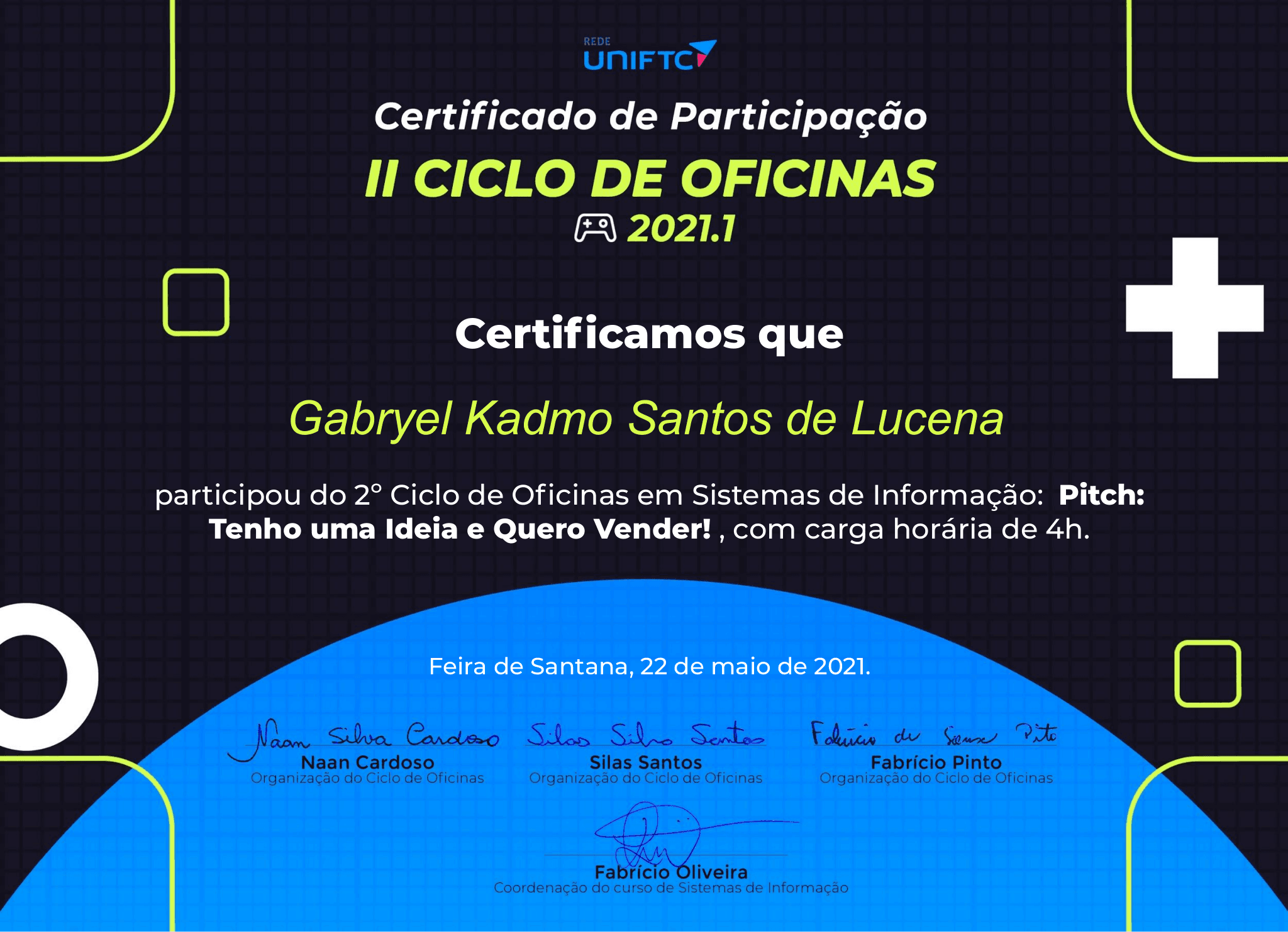 II Ciclo de Oficinas - Pitch