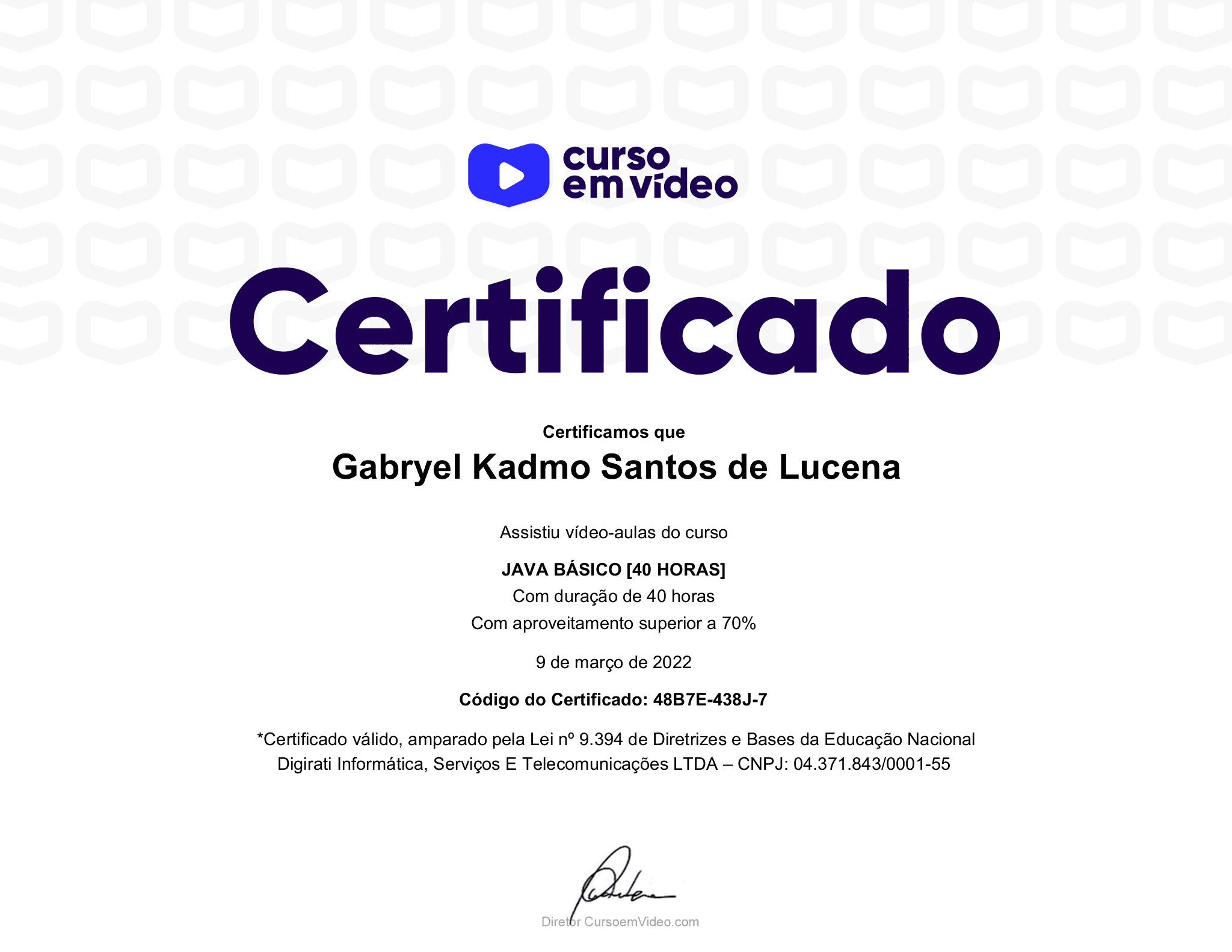Certificados Diversos 2020