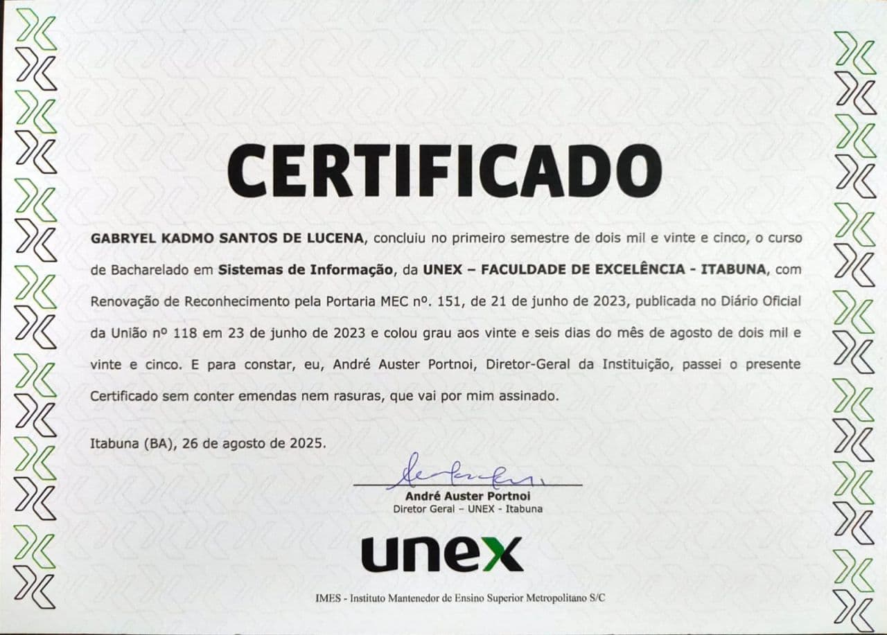 Bacharelado em Sistemas de Informação